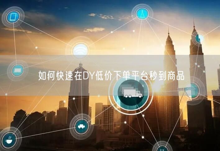 如何快速在DY低价下单平台秒到商品