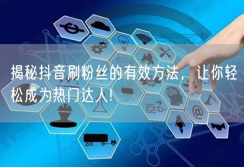 揭秘抖音刷粉丝的有效方法，让你轻松成为热