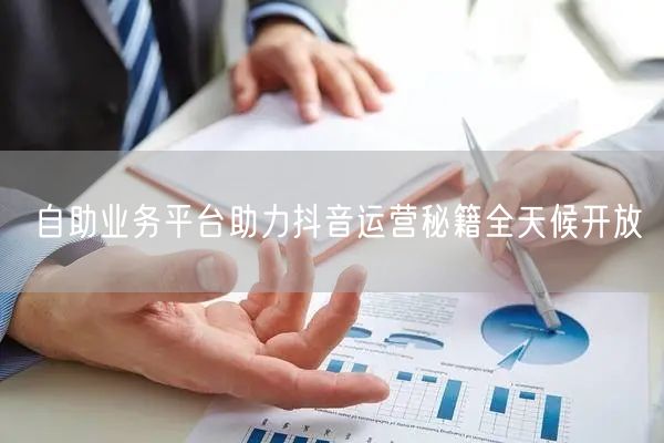 自助业务平台助力抖音运营秘籍全天候开放