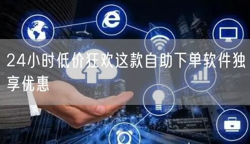 24小时低价狂欢这款自助下单软件独享优惠