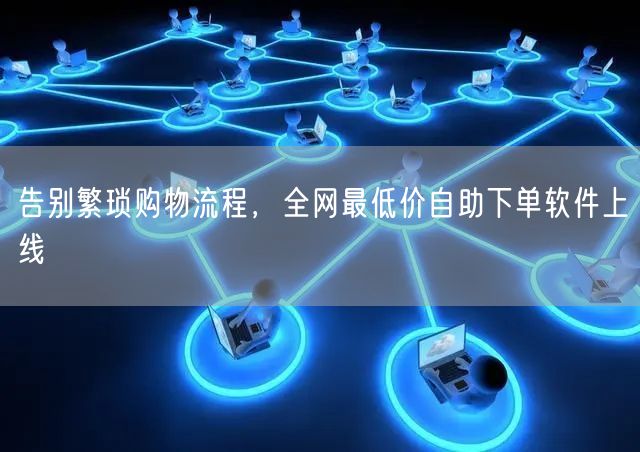 告别繁琐购物流程，全网最低价自助下单软件