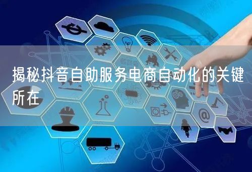 揭秘抖音自助服务电商自动化的关键所在