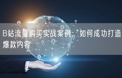 B站流量购买实战案例：如何成功打造爆款内