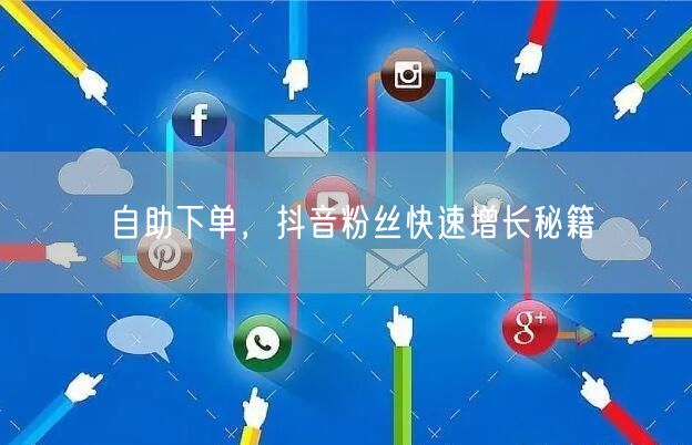 自助下单，抖音粉丝快速增长秘籍
