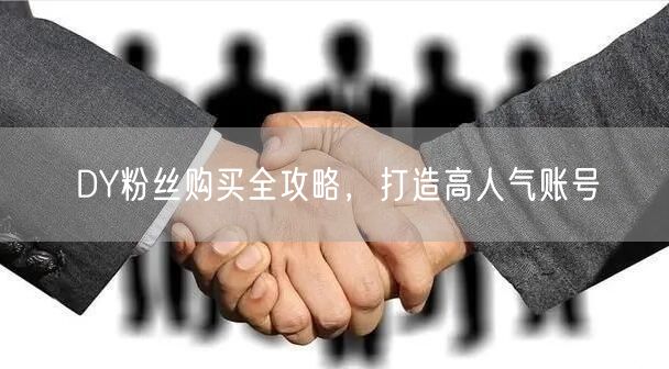 DY粉丝购买全攻略，打造高人气账号