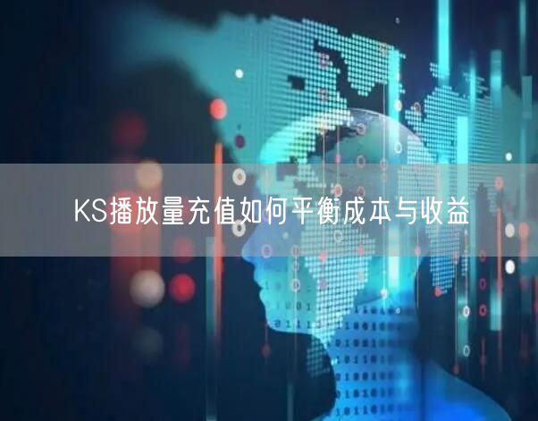 KS播放量充值如何平衡成本与收益