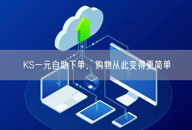 KS一元自助下单，购物从此变得更简单