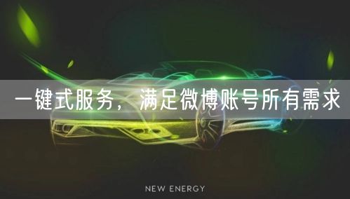 一键式服务，满足微博账号所有需求