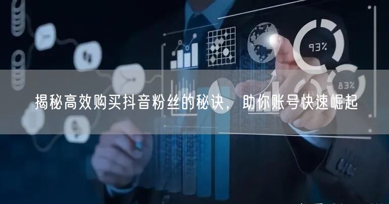 揭秘高效购买抖音粉丝的秘诀，助你账号快速