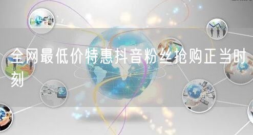 全网最低价特惠抖音粉丝抢购正当时刻