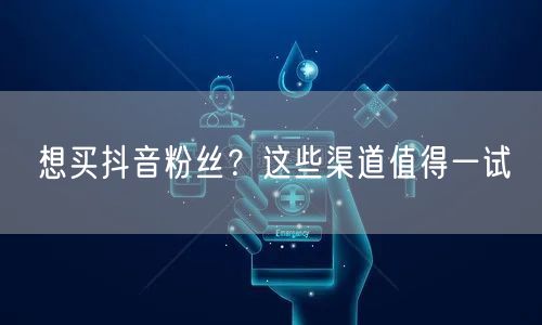 想买抖音粉丝?这些渠道值得一试