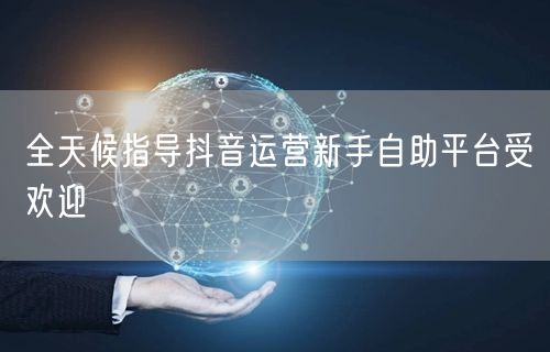 全天候指导抖音运营新手自助平台受欢迎