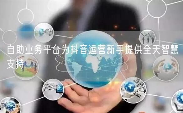 自助业务平台为抖音运营新手提供全天智慧支