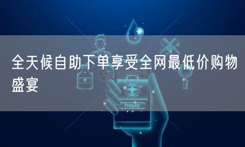 全天候自助下单享受全网最低价购物盛宴