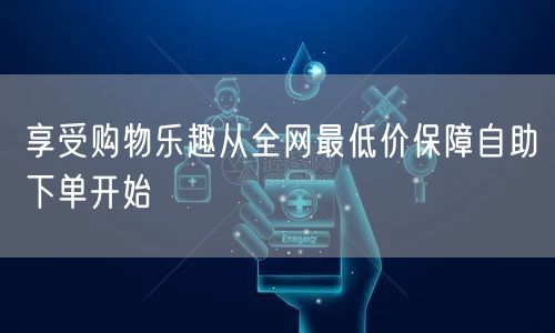 享受购物乐趣从全网最低价保障自助下单开始