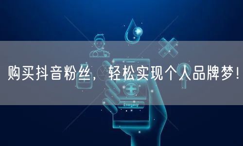 购买抖音粉丝，轻松实现个人品牌梦！