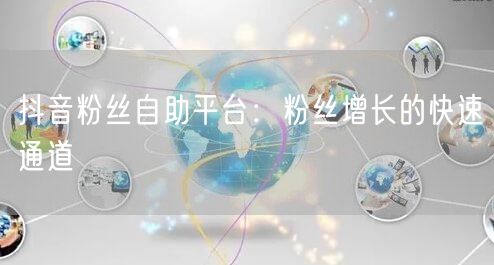 抖音粉丝自助平台：粉丝增长的快速通道