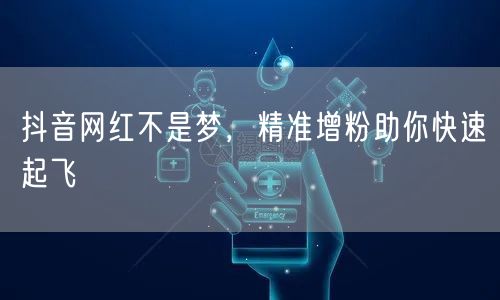 抖音网红不是梦,精准增粉助你快速起飞
