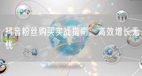 抖音粉丝购买实战指南：高效增长无忧