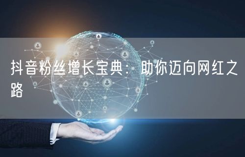 抖音粉丝增长宝典：助你迈向网红之路