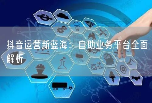 抖音运营新蓝海：自助业务平台全面解析