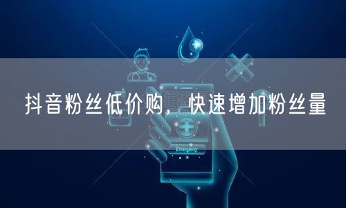 抖音粉丝低价购，快速增加粉丝量